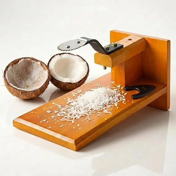 Coconut Graters For Kitchen & Home Traditional Polished Table Top Manual Coconut Scraper